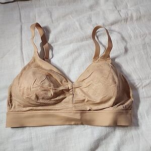 Tommy John Second Skin Triangle Bralette Beige Size M A-C Lace Convertible
